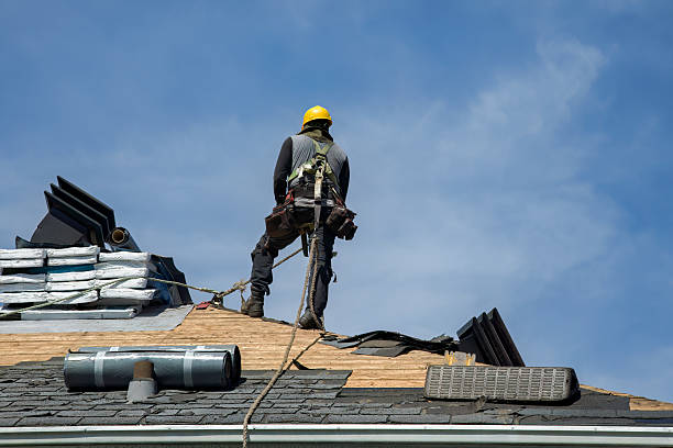 Professional Gutter Installation technician working in Elton, LA